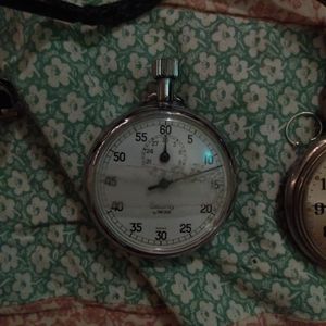 Vintage stop watch and pocket watches